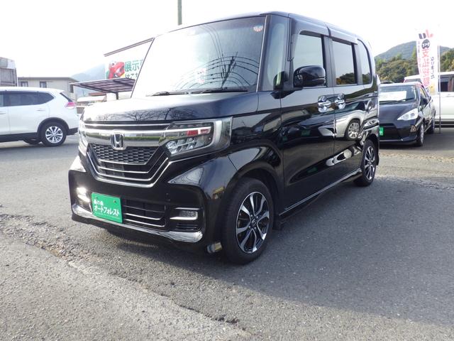 N-BOXカスタム G・Lホンダセンシング 純正メモリーナビ、地デジフルセグTV、Bluetoothオーディオ、バックモニター、左側パワースライドドア、インテリジェントキー、ETC、純正アルミホイール(3枚目)
