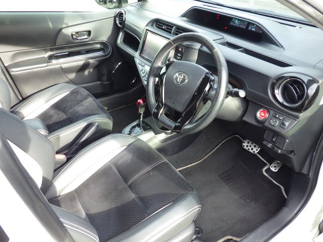 アクア 　純正メモリーナビ、地デジフルセグＴＶ、Ｂｌｕｅｔｏｏｔｈオーディオ、バックモニター、インテリジェントキー、専用エアロ、専用アルミ、電動格納ドアミラー、（15枚目）