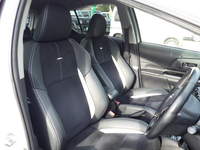 アクア 　純正メモリーナビ、地デジフルセグＴＶ、Ｂｌｕｅｔｏｏｔｈオーディオ、バックモニター、インテリジェントキー、専用エアロ、専用アルミ、電動格納ドアミラー、（16枚目）