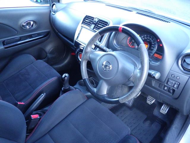 マーチ ニスモ　Ｓ　純正メモリーナビ、地デジフルセグＴＶ、Ｂｌｕｅｔｏｏｔｈオーディオ、バックモニター、ＮＩＳＭＯ専用エアロ・シート・アルミ、ディスチャージオートヘッドライト（15枚目）