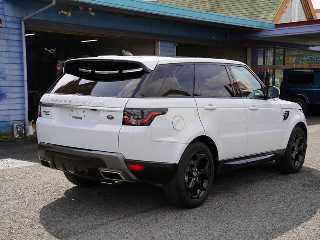 レンジローバースポーツ ＨＳＥ　４ＷＤ　本革シート　パノラマルーフ　マトリックスＬＥＤヘッドライト　ステアリングヒーター　シートヒーター　電動リアゲート　スマートキー　エアサス　２０インチアルミ　アダプティブクルーズコントロール（5枚目）