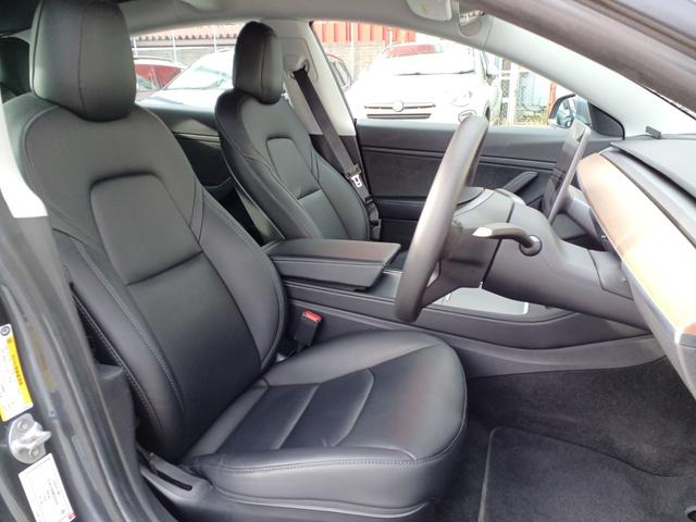 モデル3 ロングレンジ AWD オートパイロット 黒レザーパワーシート パノラマガラスルーフ シートヒーター ナビ バックサイドカメラ 障害物センサー 電動リアゲート ETC 19インチAW(6枚目)