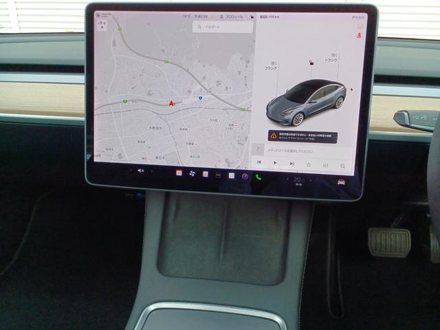 モデル3 ロングレンジ AWD オートパイロット 黒レザーパワーシート パノラマガラスルーフ シートヒーター ナビ バックサイドカメラ 障害物センサー 電動リアゲート ETC 19インチAW(29枚目)