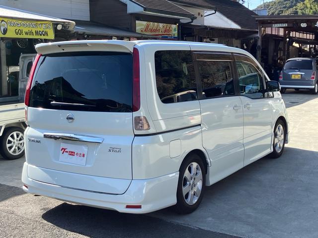 セレナ ハイウェイスター　Ｖセレクション　アルパインフリップダウンモニター／エアロバンパー／純正１６インチアルミホイール／両側電動スライドドア／純正ナビ・テレビ／バックカメラ／ＣＤ・ＤＶＤ再生／リアオートエアコン／８人乗り／車検令和９年９月（34枚目）