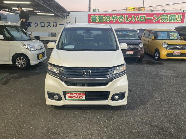 Ｎ－ＷＧＮカスタム Ｇ・Ａパッケージ　Ｐスタートスマートキー　フルセグナビＴＶバックモニター付き　純正エアロ　アルミ　６エアバック　補助ブレーキ（2枚目）