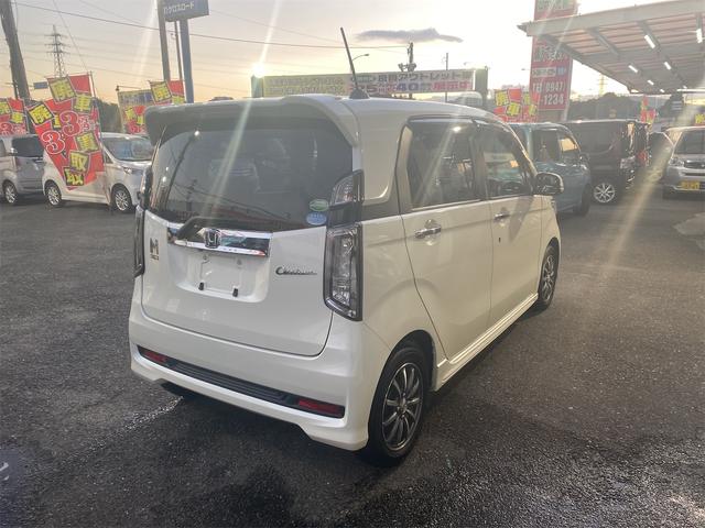 Ｎ－ＷＧＮカスタム Ｇ・Ａパッケージ　Ｐスタートスマートキー　フルセグナビＴＶバックモニター付き　純正エアロ　アルミ　６エアバック　補助ブレーキ（5枚目）