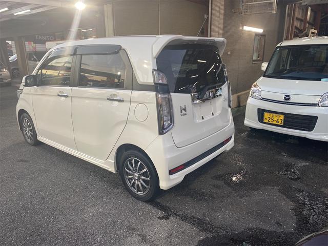 Ｎ－ＷＧＮカスタム Ｇ・Ａパッケージ　Ｐスタートスマートキー　フルセグナビＴＶバックモニター付き　純正エアロ　アルミ　６エアバック　補助ブレーキ（7枚目）