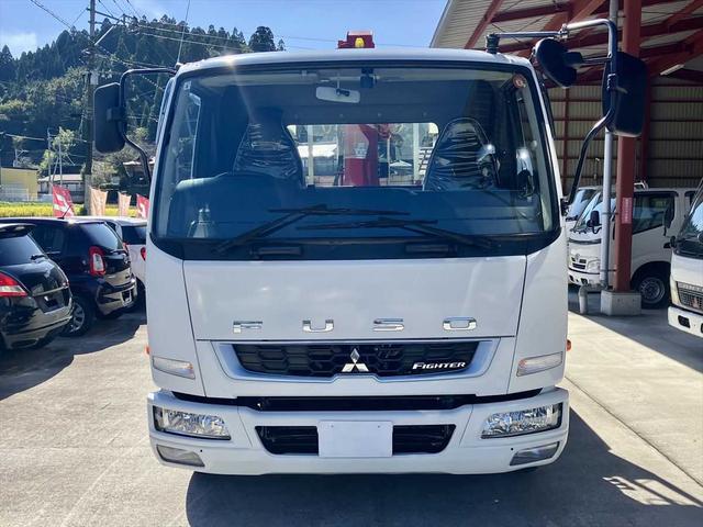 ファイター クレーン付・古河ユニック URG374・作業半径 9.81m 地上揚程 11.7m・ラジコン付・ETC・ドライブレコーダー・アイドリングストップ・パワーウィンドウ(4枚目)