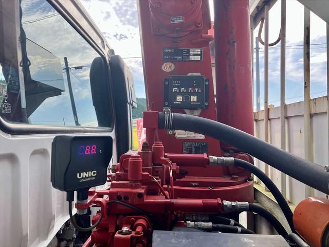 ファイター クレーン付・古河ユニック URG374・作業半径 9.81m 地上揚程 11.7m・ラジコン付・ETC・ドライブレコーダー・アイドリングストップ・パワーウィンドウ(53枚目)