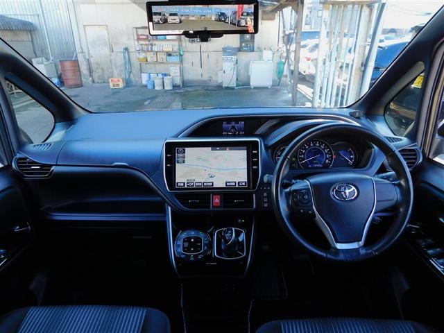 ヴォクシー ハイブリッドZS 煌 Wエアコン AW 衝突被害軽減 バックモニター 地デジ オートエアコン ワンオーナー車 ナビTV イモビライザー キーフリー 横滑り防止 3列シート DVD メモリーナビ ABS スマートキー(5枚目)