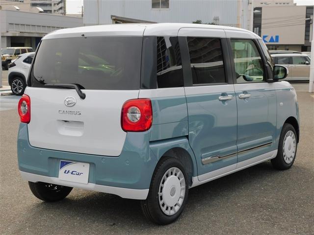 ムーヴキャンバス ストライプスG アイドルストップ Bカメラ パワーウインドウ セキュリティアラーム スマートキープッシュスタート カーテンエアバック キーフリーキー LEDライト ベンチシート PS オートエアコン Wエアバッグ(3枚目)