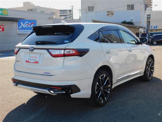 ハリアー プレミアム　エアロ付　カーテンエアバッグ　クルーズＣ　Ｂカメラ　電動パワーシート　ＬＥＤライト　メモリナビ　横滑り防止機能　オートエアコン　Ａストップ　エアバッグ　ＡＷ　ＤＶＤ再生可　パワーウィンドウ　ナビ＆ＴＶ（3枚目）