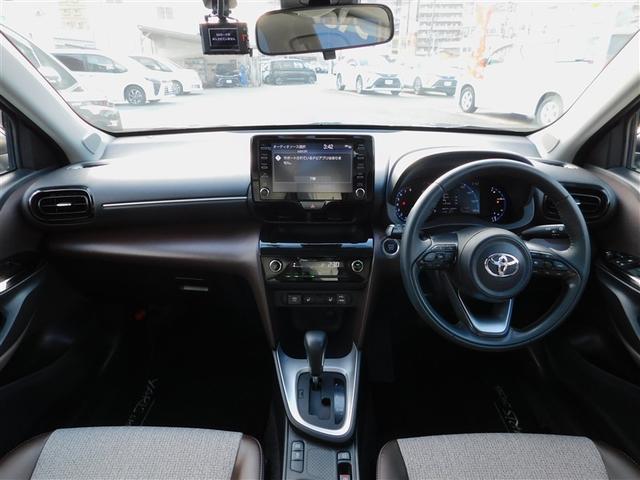 ヤリスクロス Z バックモニタ 横滑り防止システム エアロ イモビ カーテンエアバッグ クルーズC エアコン スマートキ- アルミ キーフリー パワステ ダブルエアバック LEDヘット エアバッグ 記録簿有 ABS(5枚目)