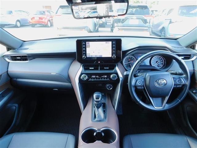 ハリアー Ｇ　衝突回避ブレーキ　ＡＵＸ接続　セキュリティーアラーム　ＡＡＣ　バックモニタ－　１オーナ　横滑防止装置　ＬＥＤランプ　スマキー　キーフリー　ＡＷ　ＥＴＣ車載器　ＰＳ　パワーウインドウ　パワ－シ－ト　ＴＶ（5枚目）