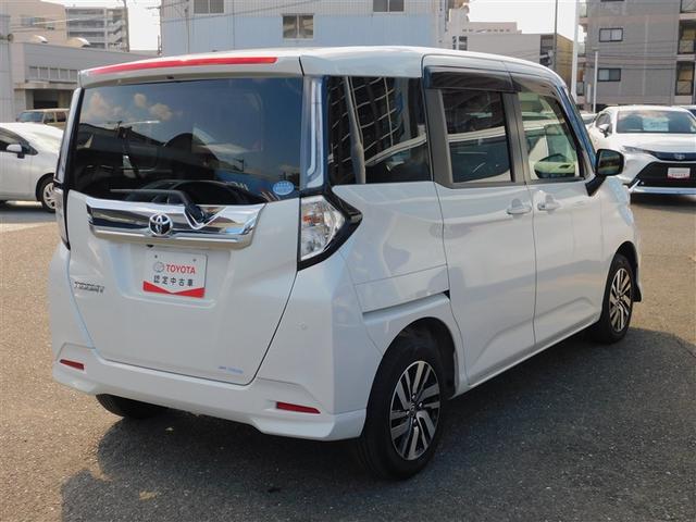 ルーミー カスタムＧ　アイドリング　両側電動ＳＤ　ＬＥＤヘット　バックビューモニター　衝突回避ブレーキ　ＴＶ　地デジ　スマートキー　クルーズコントロール　点検記録簿　ＥＴＣ　オートエアコン　アルミホイール　ＡＢＳ　イモビ（3枚目）