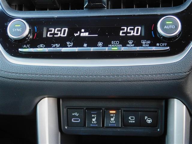 カローラクロス ハイブリッド　Ｚ　ＰＣＳ　フルセグテレビ　ＬＥＤヘッドライト　Ｂカメラ　ＴＶ　インテリジェントキー　パワーシート　キーフリー　アルミホイール　ＡＣ１００Ｖ　ＥＴＣ　盗難防止　ミュージックプレイヤー接続可　オートエアコン（22枚目）