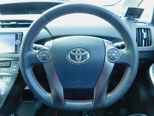 プリウス Ｓツーリングセレクション・Ｇ’ｓ　横滑防止　スマキー　サイドエアバッグ　運転席エアバッグ　リアカメラ　アルミ　ナビ＆ＴＶ　助手席エアバッグ　ＤＶＤ再生機能　イモビライザー　地デジＴＶ　キーレスエントリー　メモリーナビ　１オーナー　ＡＣ（23枚目）