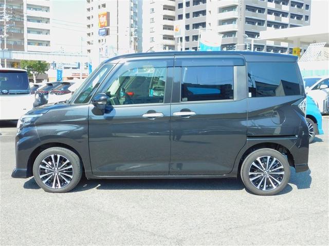 ルーミー カスタムG-T Iストップ Bカメラ ワンオーナー車 記録簿有 TV Aクルコン LEDへッドライト エアコン スマキー エアバック Wエアバック キーフリー ETC付 イモビ 横滑り防止機能 アルミホイール ABS(3枚目)