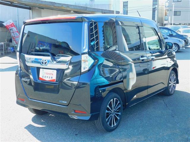 ルーミー カスタムG-T Iストップ Bカメラ ワンオーナー車 記録簿有 TV Aクルコン LEDへッドライト エアコン スマキー エアバック Wエアバック キーフリー ETC付 イモビ 横滑り防止機能 アルミホイール ABS(4枚目)