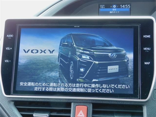 ヴォクシー ハイブリッドＺＳ　煌ＩＩ　３列シ－ト　１オナ　キーフリー　ＥＴＣ車載器　ウォークスルー　フルセグテレビ　ＬＥＤヘッドライト　デュアルエアコン　スマートキー　定期点検記録簿　ＡＵＸ　アルミ　メモリーナビゲーション　クルコン（12枚目）