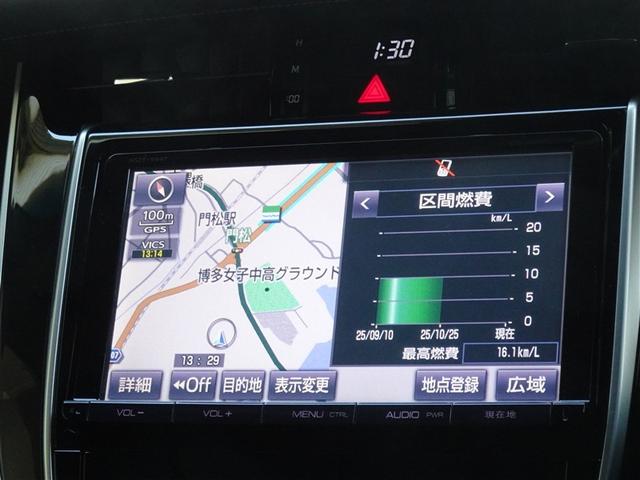 ハリアー プレミアム スタイルモーヴ メモリーナビ フルセグ バックカメラ ETC フルエアロ LEDヘッドランプ スマートキー(6枚目)