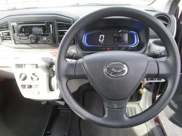 ミライース Ｘ　ＳＡＩＩＩ　クリアランスソナー　衝突被害軽減システム　オートマチックハイビーム　ＬＥＤヘッドランプ　キーレスエントリー　アイドリングストップ　ＣＶＴ　盗難防止システム　ＡＢＳ　ＥＳＣ　衝突安全ボディ　エアコン（3枚目）