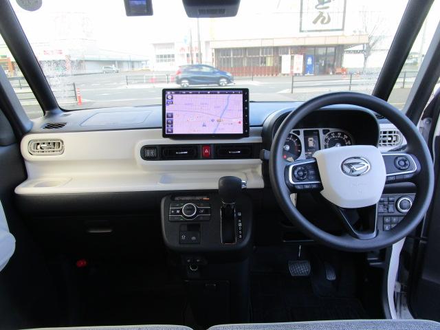 ムーヴキャンバス ストライプスＧターボ　ドライブレコーダー　両側電動スライドドア　ナビ　クリアランスソナー　オートクルーズコントロール　衝突被害軽減システム　ＬＥＤヘッドランプ　スマートキー　アイドリングストップ　ＣＶＴ　盗難防止システム（2枚目）