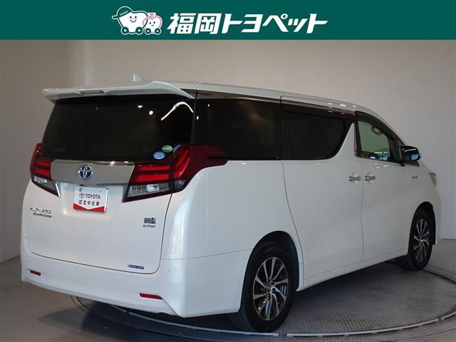 アルファードハイブリッド エグゼクティブラウンジ 衝突被害軽減システム メモリーナビ フルセグ 後席モニター バックカメラ ETC サンルーフ 両側電動スライド 3列シート LEDヘッドランプ 4WD スマートキー 乗車定員7人(3枚目)