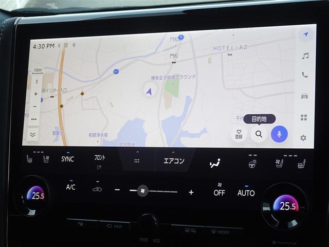 アルファード Ｚ　衝突被害軽減システム　メモリーナビ　フルセグ　後席モニター　バックカメラ　ＥＴＣ　サンルーフ　両側電動スライド　３列シート　ＬＥＤヘッドランプ　スマートキー　乗車定員７人（6枚目）