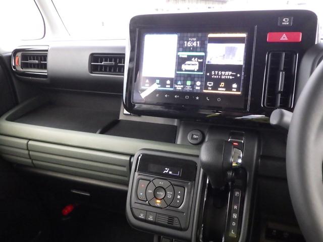 スペーシアギア 　純正９インチ全方位モニター付メモリーナビ　ブルートゥース　ＵＳＢ　スマホ対応・アップルカープレイ・アンドロイドオート対応ディスプレイオーディオ　ステリモスイッチ　届出済未使用車（49枚目）