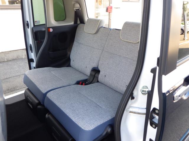 ムーヴキャンバス ストライプスＧ　シャイニングホワイト／レーザーブルー　３ｋｍ・届出済未使用車　ＬＥＤヘッドライト＆フォグランプ　両側電動スライドドア　２シートヒーター　バックカメラ＆ステリモ　純正フロアマット＆サイドバイザー（29枚目）