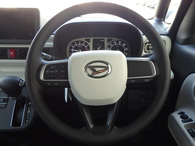 ムーヴキャンバス ストライプスＧ　シャイニングホワイト／レーザーブルー　３ｋｍ・届出済未使用車　ＬＥＤヘッドライト＆フォグランプ　両側電動スライドドア　２シートヒーター　バックカメラ＆ステリモ　純正フロアマット＆サイドバイザー（49枚目）