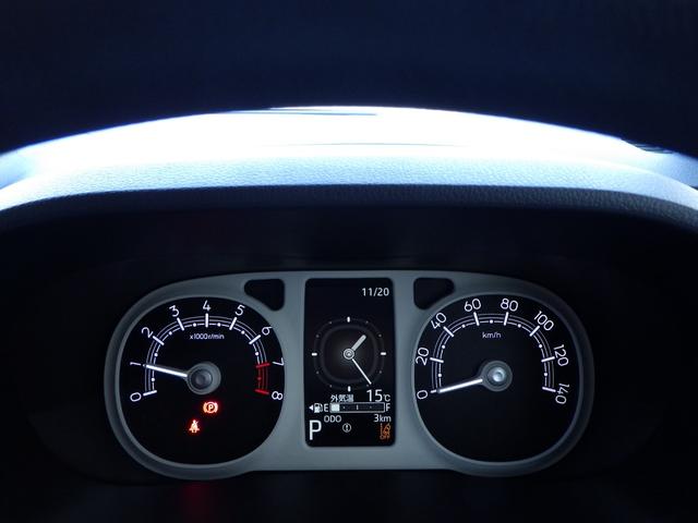 ムーヴキャンバス ストライプスＧ　シャイニングホワイト／レーザーブルー　３ｋｍ・届出済未使用車　ＬＥＤヘッドライト＆フォグランプ　両側電動スライドドア　２シートヒーター　バックカメラ＆ステリモ　純正フロアマット＆サイドバイザー（58枚目）