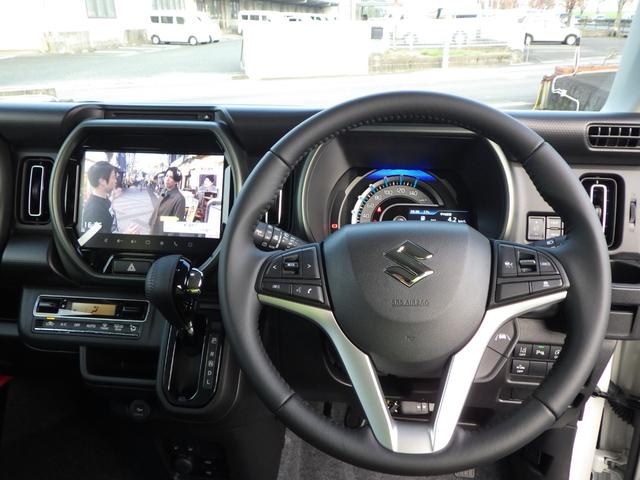 ハスラー タフワイルド　純正９インチフルセグナビ・ディスプレイオーディオ　スマホ・アップルカープレイ・アンドロイドオート対応　ブルートゥース　ＤＶＤ／ＣＤ／ＵＳＢ　全周囲モニター　ＨＵＳＴＬＥＲエンブレム　ルーフレール（46枚目）