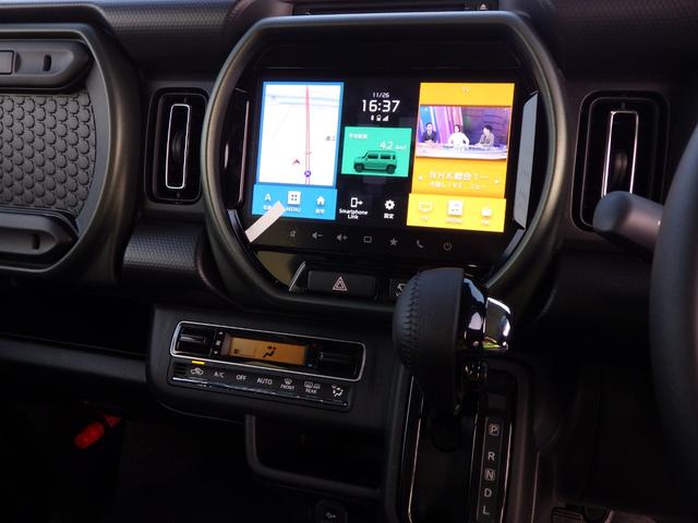 ハスラー タフワイルド　純正９インチフルセグナビ・ディスプレイオーディオ　スマホ・アップルカープレイ・アンドロイドオート対応　ブルートゥース　ＤＶＤ／ＣＤ／ＵＳＢ　全周囲モニター　ＨＵＳＴＬＥＲエンブレム　ルーフレール（47枚目）