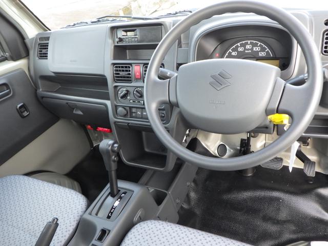 キャリイトラック ＫＣエアコン・パワステ農繁仕様　４ＷＤ　４ＡＴ　オートライト　オートハイビーム　パワーウインド　キーレスエントリー　三方開プロテクターゴム　鳥居ゲートゴム　リアゲートチェーン　作業灯　ＬＥＤ室内灯　衝突被害軽減ブレーキ（23枚目）