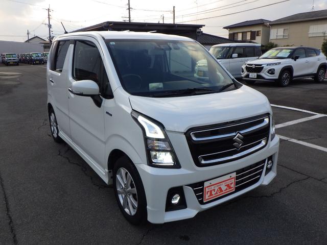 ワゴンRスティングレー ハイブリッドX 禁煙車 40694km 車検整備 7インチフルセグナビ・走行中視聴OK ブルートゥース DVD/CD/SD ステリモ LEDヘッドライト フォグ シートヒーター アルミホイール 展示前点検済み(3枚目)