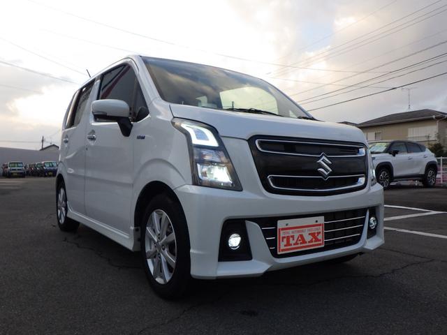 ワゴンRスティングレー ハイブリッドX 禁煙車 40694km 車検整備 7インチフルセグナビ・走行中視聴OK ブルートゥース DVD/CD/SD ステリモ LEDヘッドライト フォグ シートヒーター アルミホイール 展示前点検済み(18枚目)