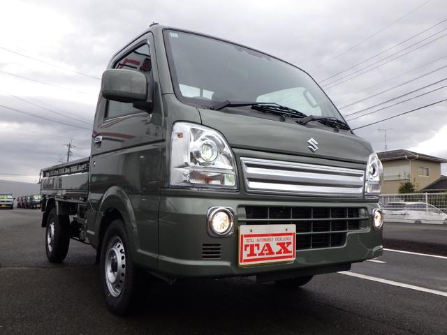 キャリイトラック ＫＸ　高低速２段切替式パートタイム４ＷＤ　デフロック機構電動格納ミラー　ＬＥＤヘッドライト　フォグランプ　パワーウインド　キーレス　純正ＣＤ　２スピーカー　リアゲートチェーン　作業灯　ＬＥＤ室内灯（10枚目）