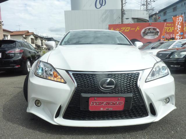 ＩＳ ＩＳ２５０　バージョンＬ　中期モデル　スピンドルフロントエアロバンパー　ルーフ＆リアスポ　社外ヘッドライト　本皮エアーシート　テイン車高調　ＷＯＲＫ１９アルミ　車検令和９年６月　ＨＤＤナビ　バックモニター　リア３面フィルム（2枚目）