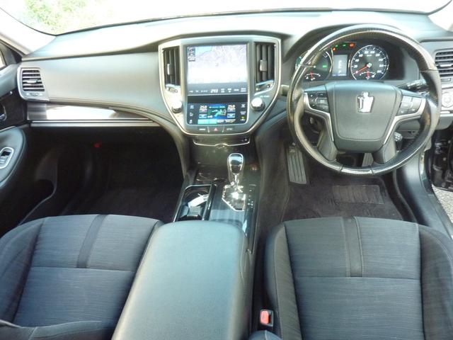 クラウンハイブリッド アスリートS ブラックスタイル サンルーフ Fスポ Rアンダー Rスポ 4本出しマフラー  車高調 社外18アルミ ウッドコンビハンドル HDDナビBluetooth DVD再生 テレビキットバックカメラ ETC リア3面フィルム(11枚目)