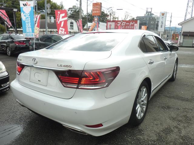 LS LS460 バージョンC Iパッケージ 本革エアーシート 3眼ヘッドライト オットマン マークレビンソン 全車速クルーズ  パワートランク オートマチックハイビーム クリアランスソナー BSM HDDナビBluetoothDVDテレビキット(5枚目)