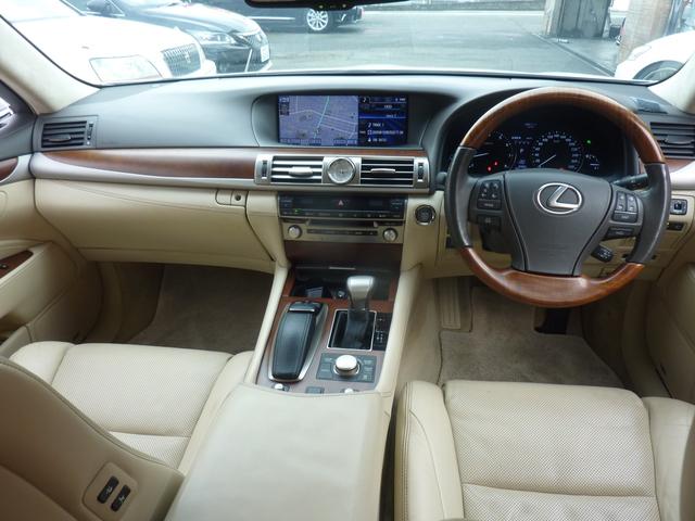 LS LS460 バージョンC Iパッケージ 本革エアーシート 3眼ヘッドライト オットマン マークレビンソン 全車速クルーズ  パワートランク オートマチックハイビーム クリアランスソナー BSM HDDナビBluetoothDVDテレビキット(8枚目)