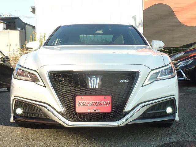 クラウンハイブリッド ＲＳアドバンス　２年保証ＯＰ全皮エアーシート　ＳＤナビ　Ｂｌｕｅｔｏｏｔｈ　ＤＶＤ再生　テレビキット　ウインドウディスプレイ　バックモニター　ハンドルヒーター　ＢＳＭ　クリアランスソナー　ＲＣＴＡ（2枚目）