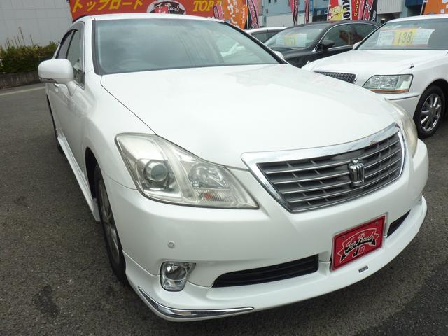 クラウン アスリート　スペシャルナビパッケージ　後期モデル　モデリスタフルエアロ　ＨＤＤナビ　Ｂｌｕｅｔｏｏｔｈ　ＤＶＤ再生　地デジ　バックモニター　リア３面フィルム　クリアランスソナー（3枚目）