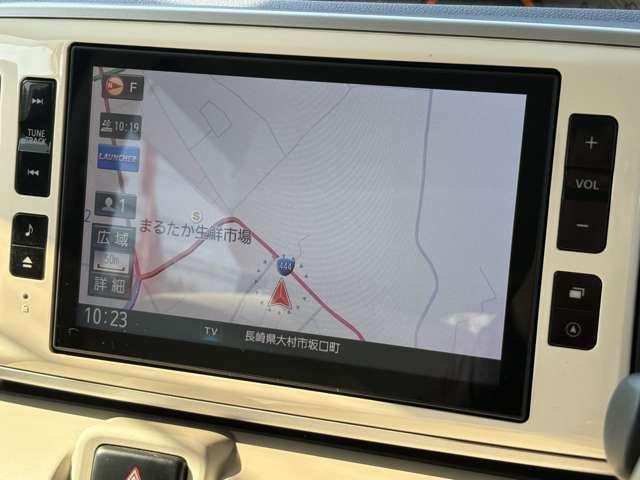 ムーヴキャンバス Ｘリミテッド　ＳＡＩＩ　ＥＴＣ　バックカメラ　両側電動スライドドア　ナビ　ＴＶ　衝突被害軽減システム　スマートキー　アイドリングストップ　電動格納ミラー　ベンチシート　ＣＶＴ　盗難防止システム　ＡＢＳ　ＥＳＣ　ＣＤ（3枚目）