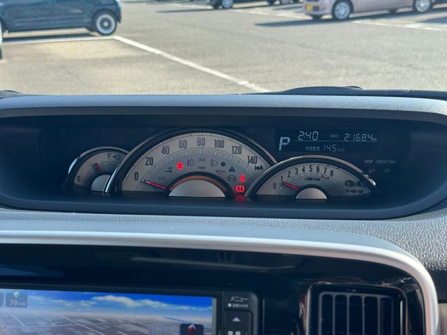 ムーヴキャンバス ＧブラックアクセントＶＳ　ＳＡＩＩＩ　純正フルセグナビ　パノラマモニター　前後方ドラレコ（16枚目）