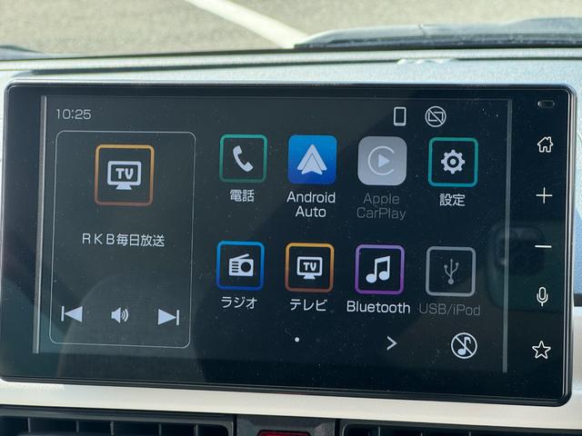 ムーヴキャンバス ストライプスGターボ 純正ディスプレイオーディオ ETC ドラレコ パノラマモニター Bluetooth qi充電(22枚目)