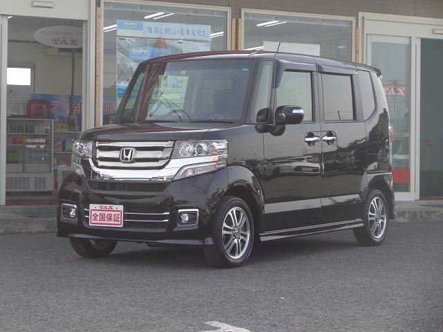 Ｎ－ＢＯＸカスタム Ｇ　ＳＳパッケージ　全国走行無制限保証　特別仕様車　パワースライドドア　ナビ／地デジＴＶ／ＤＶＤ再生／ｂｌｕｅｔｏｏｔｈ／バックモニター　ＥＴＣ　ドライブレコーダー　シートヒーター　純正フルエアロ／アルミ（2枚目）