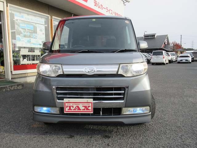 タント カスタムＸリミテッド　車検２年整備　パワースライドドア　純正フルエアロ／アルミ　ナビ／フルセグＴＶ／ＤＶＤ再生／ＣＤ録音／Ｂｌｕｅｔｏｏｔｈ　ＥＴＣ　黒革調シートカバー　ＨＩＤライト　オートエアコン　ウインカー付ドアミラー（21枚目）